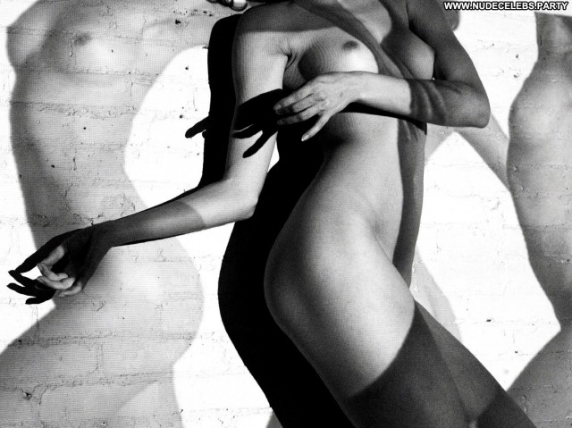 Monika Jac Black And White  Stunning Hot Black Nude Posing Hot